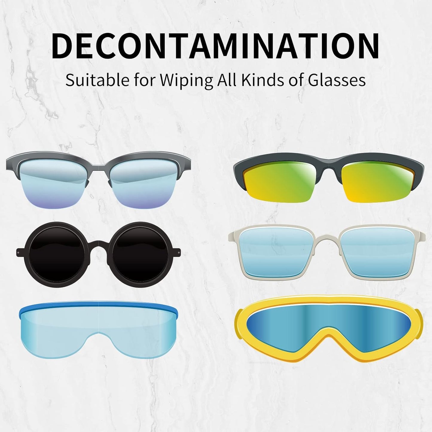 Lens Cleaner Brush Clip Specs Cleaning Tool With Key Hole Microfiber Cloth Handle Reading Glasses with Keyring pack of 4