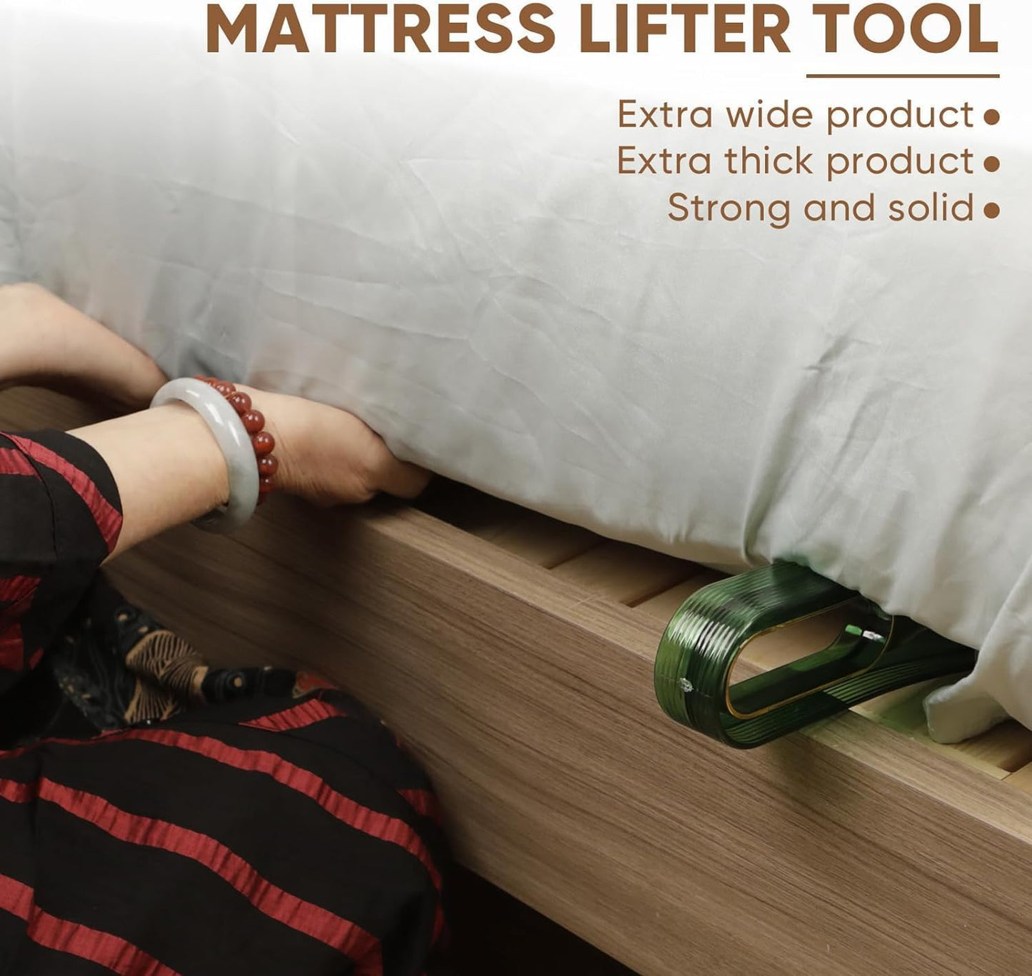 Premium 11 inch 2 Pack Bedsheet Tucker Tool for Bed Making | Double Bed Mattress Lifter and Bed Sheet Tucking Tool for Elderly, Pregnant Women
