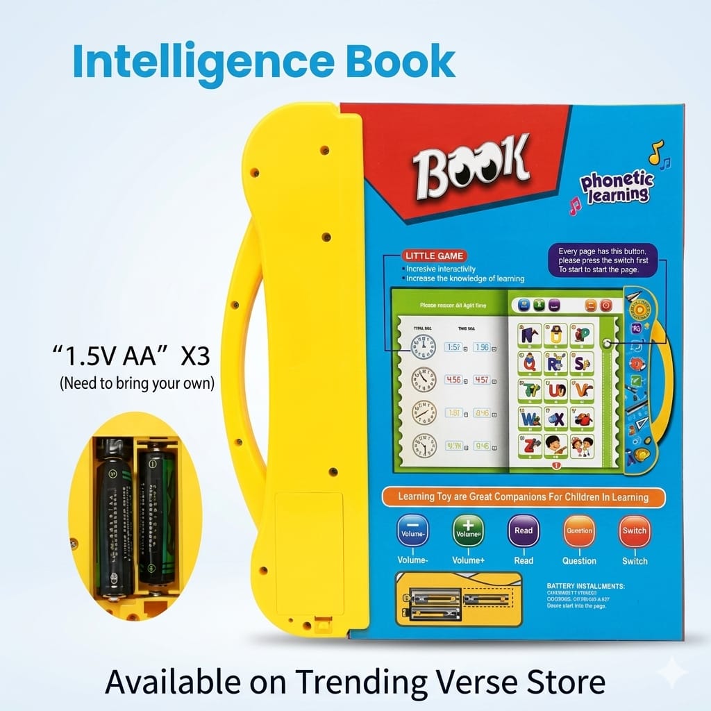 Interactive Children Book -Musical English Educational Phonetic Learning Book