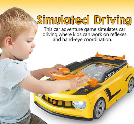 Turbo-Dash Steering Wheel Arcade – Portable Mechanical Racing Adventure