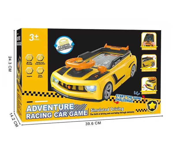 Turbo-Dash Steering Wheel Arcade – Portable Mechanical Racing Adventure