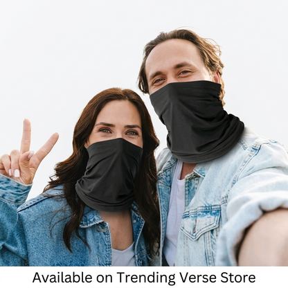 Universal Multi-Use Neck Gaiter & Face Mask | 12+ Ways to Wear Breathable Bandana for Riding, Cycling & Hiking