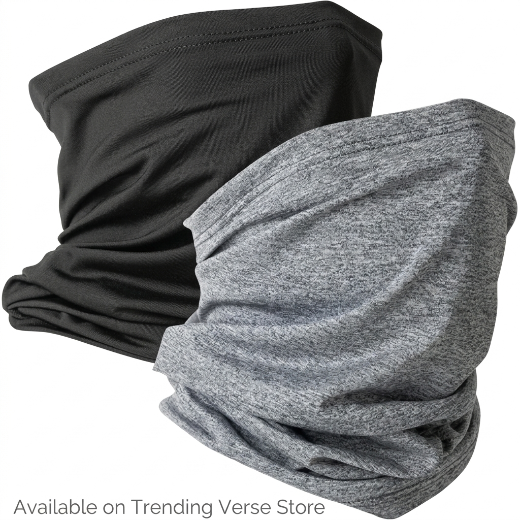 Universal Multi-Use Neck Gaiter & Face Mask | 12+ Ways to Wear Breathable Bandana for Riding, Cycling & Hiking
